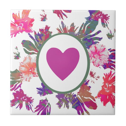 MVB Array of Love Bouquet Design Tegeltje (Voorkant)
