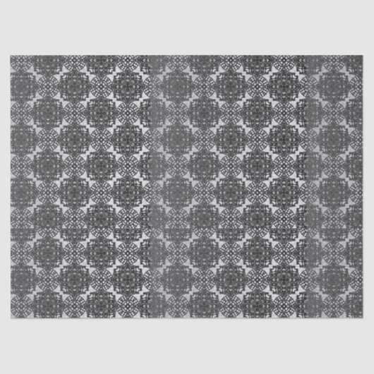 MVB Black Faux Lace Grijs Tissuepapier (Voorkant)