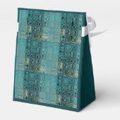 MVB Blauwe Teal- Nepglas Bedankdoosjes (Achterkant)