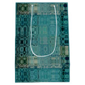 MVB Blue Teal- FauxGlass -Inpakpapier Medium Cadeauzakje (Achterkant)