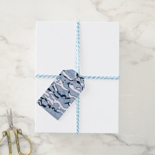 MVB Cameo lichtblauw ontwerp Cadeaulabel (Met Touw)
