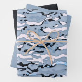 MVB Cameo lichtblauw ontwerp Inpakpapier Vel (In situ)