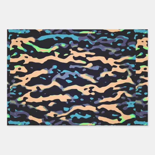 MVB Cameo Masculine Blue 2 Design Inpakpapier Vel (Voorkant)