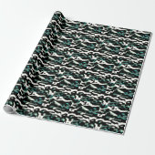 MVB Cameo Masculine Green 2 Design Cadeaupapier (Uitgerold)
