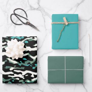 MVB Cameo Masculine Green 2 Design Inpakpapier Vel