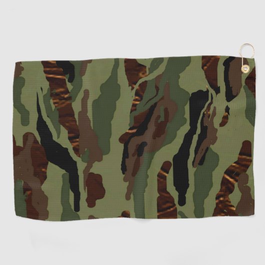 MVB Camouflage - Groen ontwerp Golfhanddoek (Horizontaal)