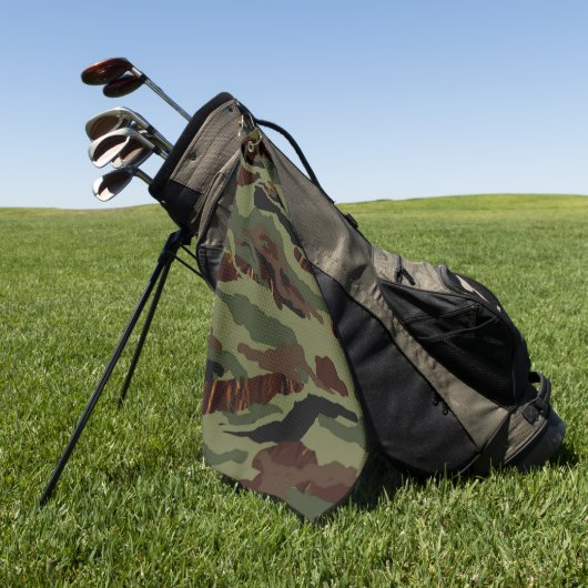 MVB Camouflage - Groen ontwerp Golfhanddoek (Groen)