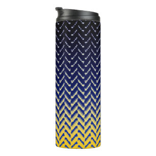 MVB Cheron Blue Yellow Design Tumbler Thermosbeker