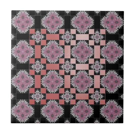 MVB Chic Gerbera Flower Pink Slick Tegel 2 Tegeltje (Voorkant)