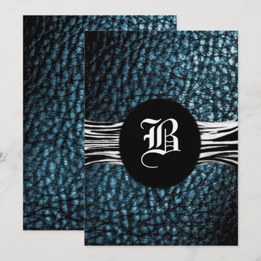 MVB Faux Leer/Diep Moonlight Blauw-B (Voorkant / Achterkant)