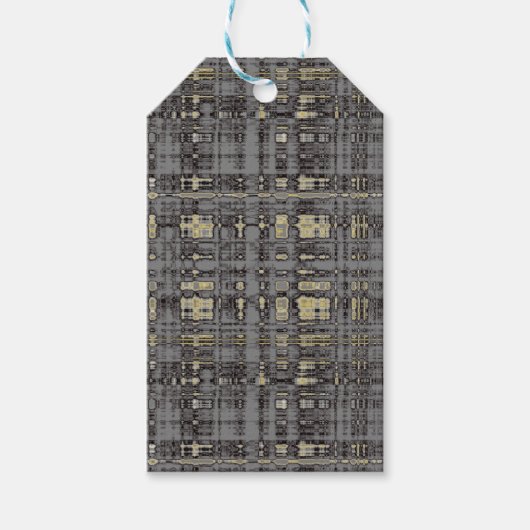 MVB Grijs beige design Cadeaulabel (Voorkant)