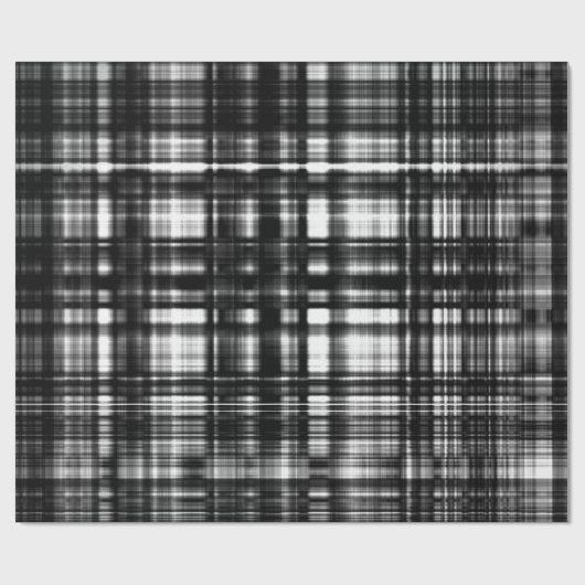 MVB Lumber Jack Black & Grey Plaid Cadeaupapier (Vlak)