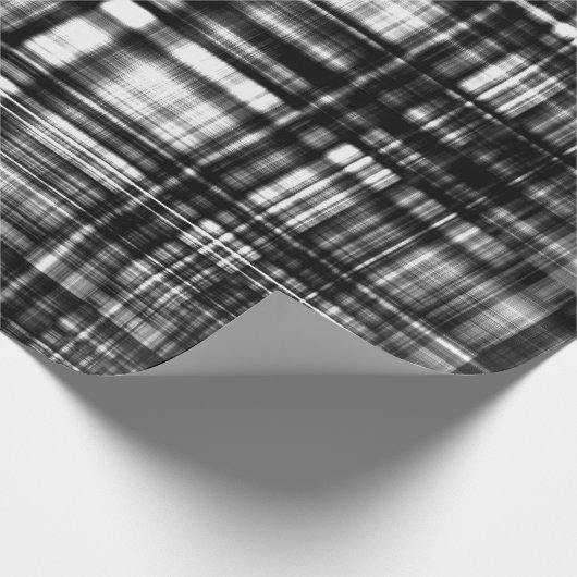 MVB Lumber Jack Black & Grey Plaid Cadeaupapier (Hoek)