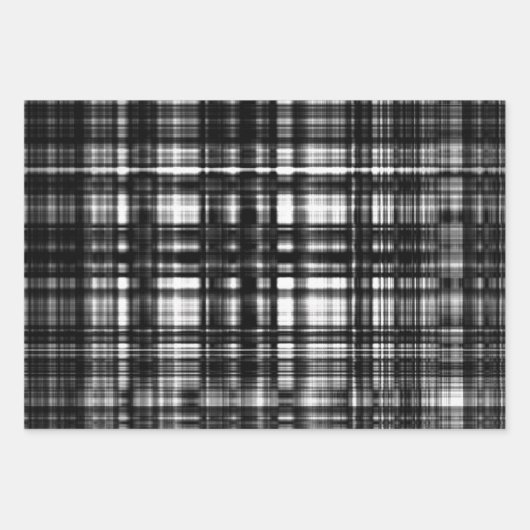 MVB Lumber Jack Black & Grey Plaid Inpakpapier Vel (Voorkant)