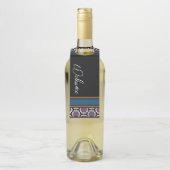 MVB Mexicaans Monogram Able Accent Border ontwerp Flessenhanger (Op fles)