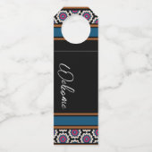 MVB Mexicaans Monogram Able Accent Border ontwerp Flessenhanger (Voorkant)