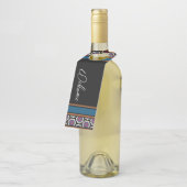 MVB Mexicaans Monogram Able Accent Border ontwerp  Flessenhanger (Schuin)