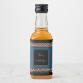 MVB Mexicaans Monogram Able Accent Border ontwerp Likeurfles Etiket (Voorkant)