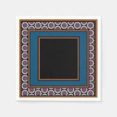 MVB Mexicaans Monogram Able Accent Border ontwerp  Servet (Voorkant)