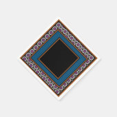 MVB Mexicaans Monogram Able Accent Border ontwerp Servet (Hoek)