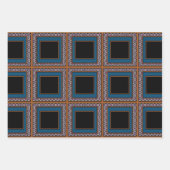 MVB Mexicaanse Monogram Able Accent Border Inpakpapier Vel (Voorkant)