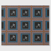 MVB Mexicaanse Monogram tabel Accent Border ontwer Cadeaupapier (Vlak)