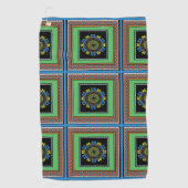 MVB Mexicaanse Monogram tabel Accent Border ontwer Golfhanddoek (Voorkant)