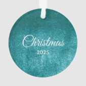 MVB Nepvelvet Teal Aanpasbaar Ontwerp Ornament (achterkant)