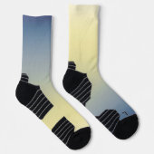 MVB Ombre geel blauw Sokken (Rechts)