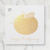 MVB pompoen ontwerp Happy Thanksgiving Bedankjes Labels (Voorkant)
