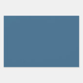 MVB Retro Blauw Patroon met Gele Bloem Ontwerp Inpakpapier Vel (Voorkant 3)