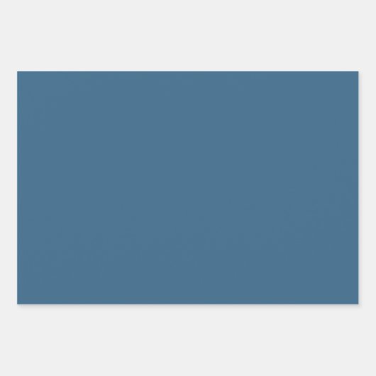 MVB Retro Blauw Patroon met Gele Bloem Ontwerp Inpakpapier Vel (Voorkant 3)