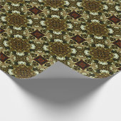MVB Rich Bronze Gold Pattern Design Cadeaupapier (Hoek)