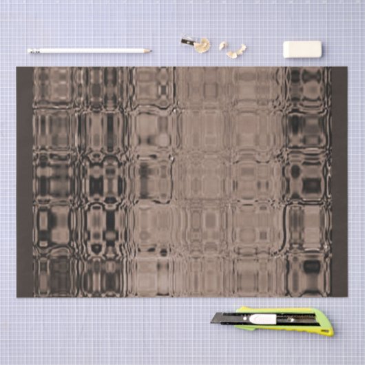 MVB Sepia-Faux Glass-Wrapping Papier (Craft)
