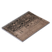 MVB Sepia-Faux Glass-Wrapping Papier Notitieboek (Linkerzijde)