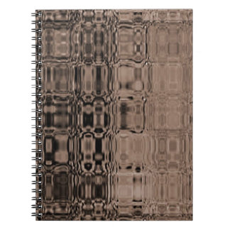 MVB Sepia-Faux Glass-Wrapping Papier Notitieboek