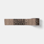 MVB Sepia-Faux Glass-Wrapping Papier Satijnen Lint (Voorkant)