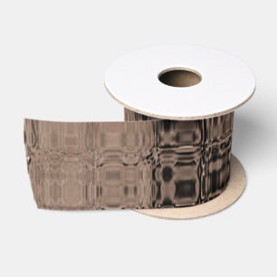 MVB Sepia-Faux Glass-Wrapping Papier Satijnen Lint