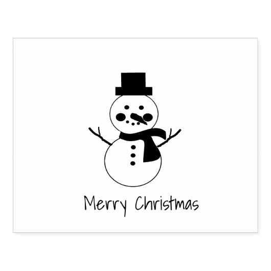 MVB Single Snowman-ontwerp Rubberstempel (Afrduk)