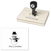 MVB Single Snowman-ontwerp Rubberstempel (Gestempeld)