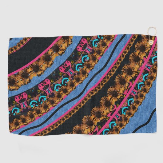 MVB Textiel Abstracte Creatieve Stukken Golfhanddoek (Horizontaal)