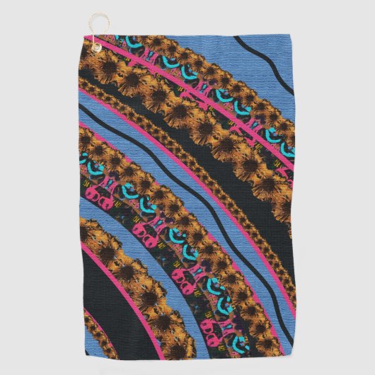 MVB Textiel Abstracte Creatieve Stukken Golfhanddoek (Voorkant)