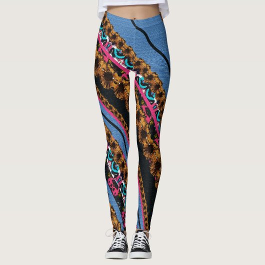 MVB Textiel Abstracte Creatieve Stukken. Leggings (Voorkant)