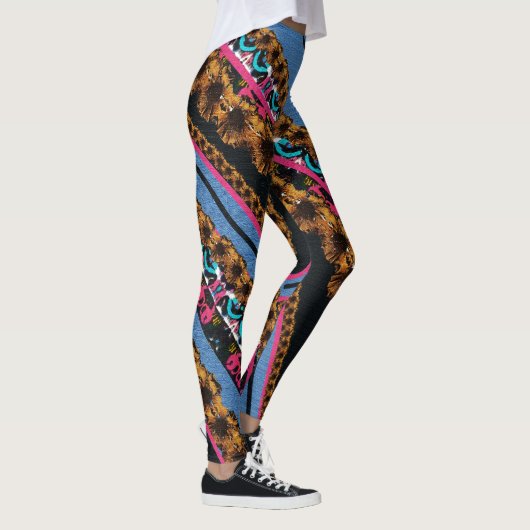 MVB Textiel Abstracte Creatieve Stukken. Leggings (Rechts)