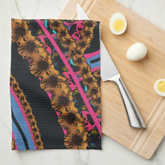 MVB Textiel Abstracte Creatieve Stukken Theedoek (Quarter Fold)