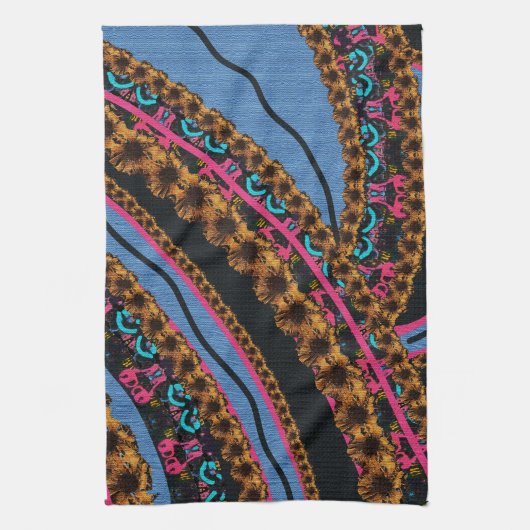 MVB Textiel Abstracte Creatieve Stukken Theedoek (Verticaal)