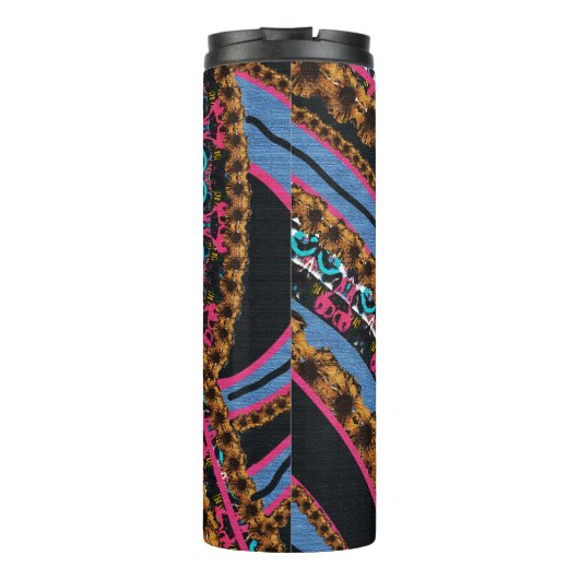 MVB Textiel Abstracte Creatieve Stukken Thermosbeker (Achterkant)