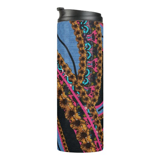 MVB Textiel Abstracte Creatieve Stukken Thermosbeker (Geroteerd rechts)