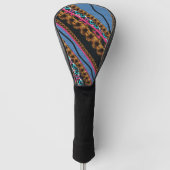 MVB Textiel Abstractieve Creatieve Stukken Golfheadcover (Voorkant)