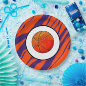 MVB Tiger Stripes Design- Basketball Papieren Bordje (Feest)